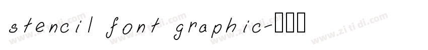 stencil font graphic字体转换